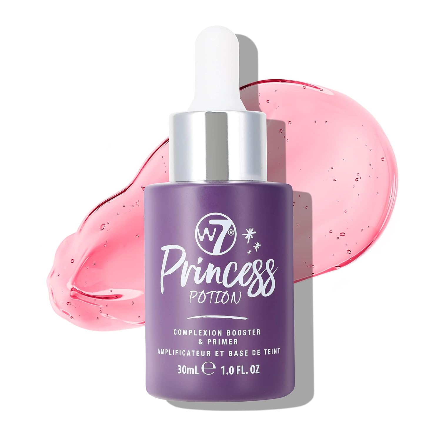 W7 Princess Potion Face Primer Drops - Purple Makeup Base Priming Formula For Flawless, Bright Skin - Vegan Makeup : Beauty & Personal Care