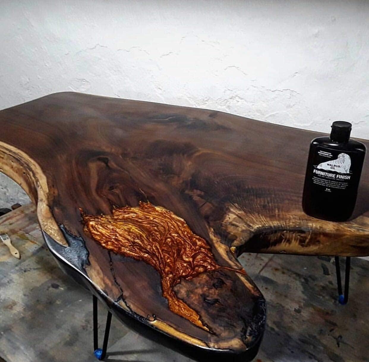 Walrus Oil - Furniture Finish Danish Oil. Tung Oil Based Wood Sealer. Naturally VOC-Free, Matte Finish, 8oz Bottle : Health & Household