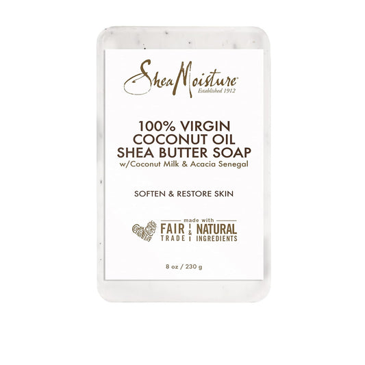 Sheamoisture Shea Butter Soap For All Skin Types 100 Percent Virgin Coconut Oil Cruelty Free Skin Care 8 Oz 4 Count