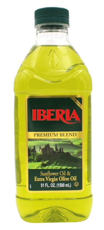 Iberia Extra Virgin Olive Oil & Sunflower Oil Blend, 51 Fl Oz