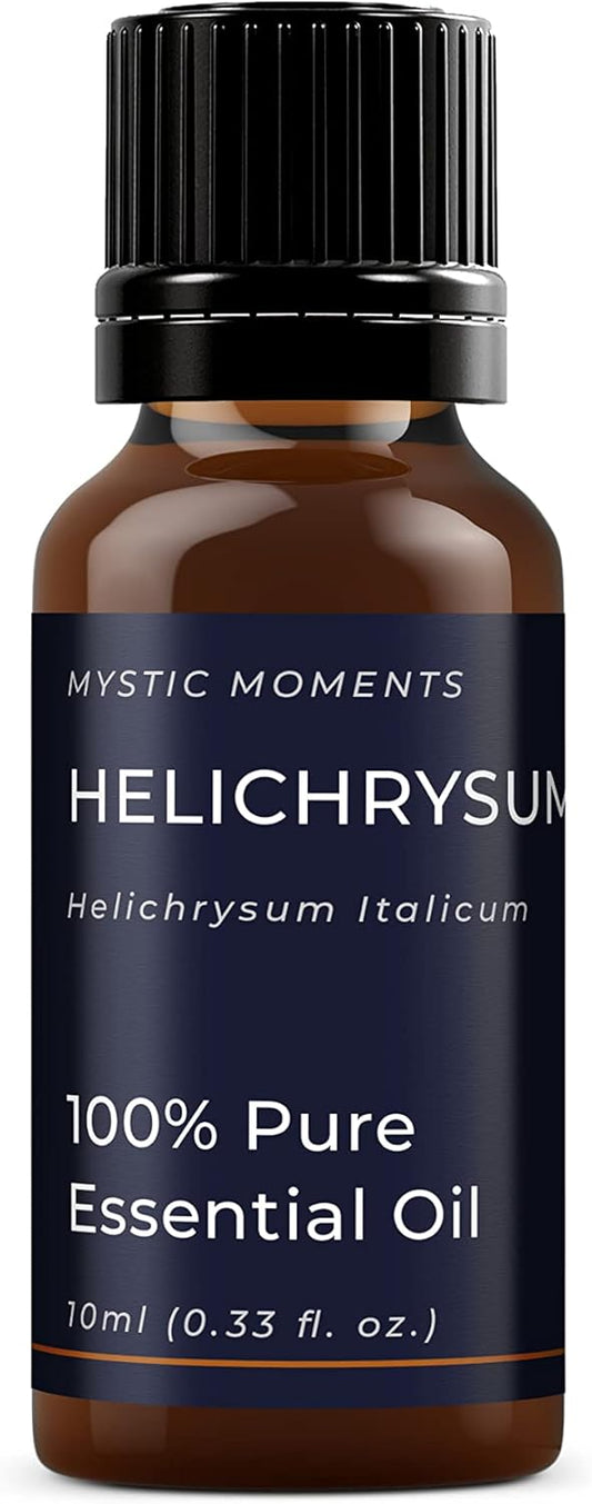 Mystic Moments | Helichrysum Essential Oil 10ml - Pure & Natural oil for Diffusers, Aromatherapy & Massage Blends Vegan GMO Free