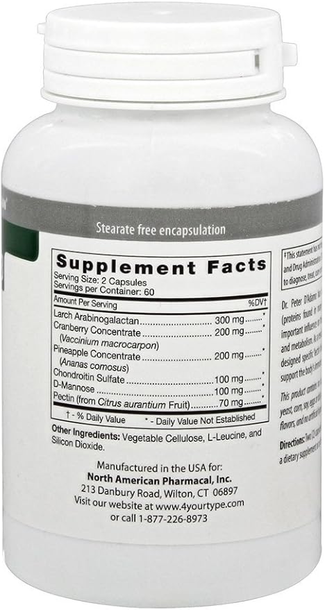 D'Adamo Personalized Nutrition Deflect Ab, 120 Count