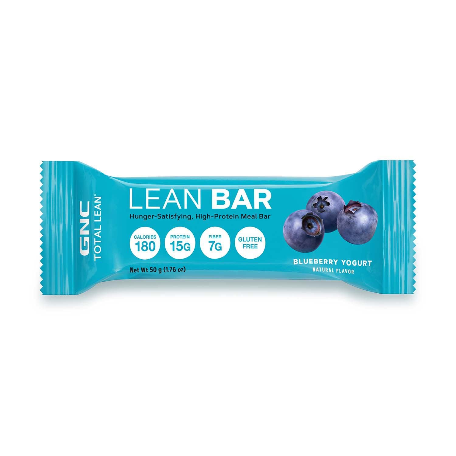 GNC Total Lean Bar | Hunger-Satisfying, High-Protein Meal Bar| Blueberry Yogurt | 5 Bars : Health & Household