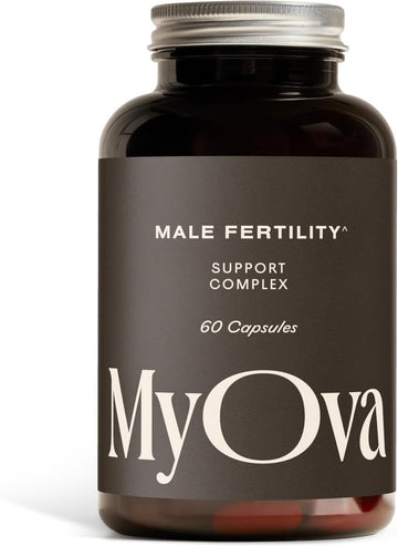 Myova Male Fertility Supplements - Enhances Sperm Quality, Count & Hormonal Balance - Supports Conception For Men - Includes Zinc, Selenium, Vitamins C, D, E - 60 Capsules