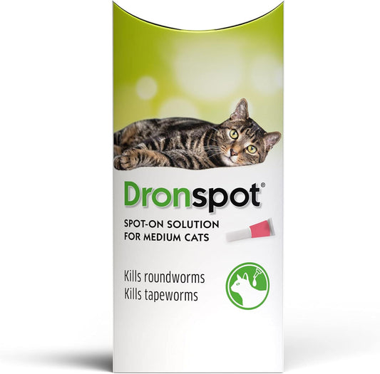 Dronspot Medium Cat Spot-On Worming Solution 1 Pipette