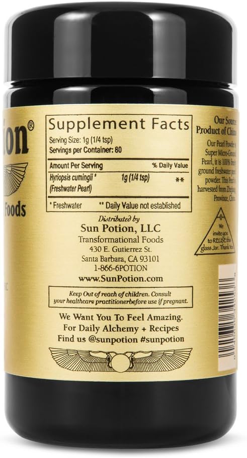 Sun Potion Pearl Powder (Sustainable, Freshwater) - Beauty & Spirit Tonic (80G) : Beauty & Personal Care