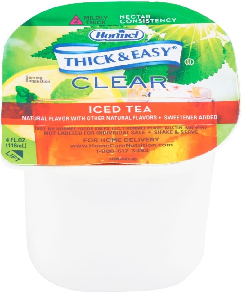 Thick & Easy Clear Thickened Iced Tea, Nectar Consistency, 4 Fl Oz (Pack Of 24)