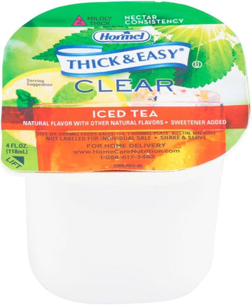 Thick & Easy Clear Thickened Iced Tea, Nectar Consistency, 4 Fl Oz (Pack Of 24)