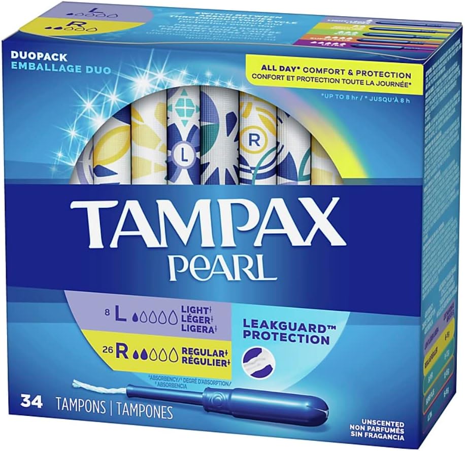 Tampax Pearl Duo Pack Light/Regular : Health & Household