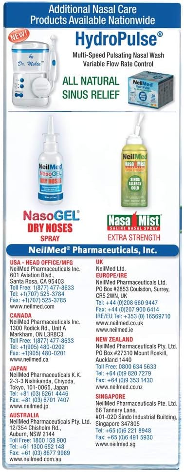 Sinus Rinse Adult Bottle Kit 8 Oz : Health & Household