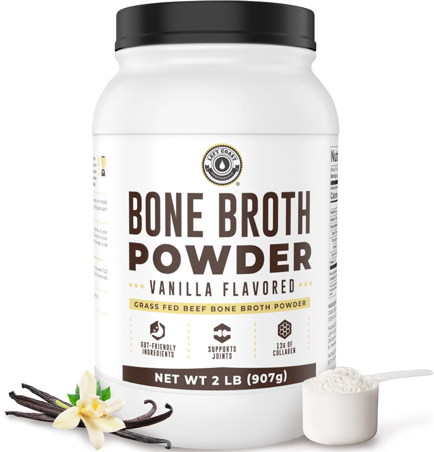 16Oz Organic Bone Broth Protein Powder From Grass Fed Beef - Usda Certified Organic, Single Ingredient, Rich In Collagen, Glucosamine, No Additives, Perfect For Carnivore, Paleo, And Keto Diets