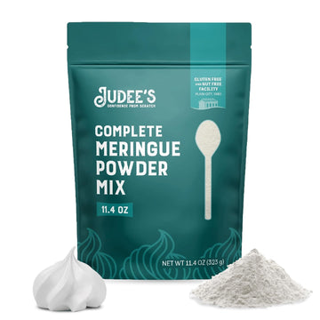 Judee’s Complete Meringue Powder Mix 11.4 oz - Great for Baking and Decorating - No Preservatives - Gluten-Free and Nut-Free - Make Meringue Cookies, Pies, Frosting, and Royal Icing