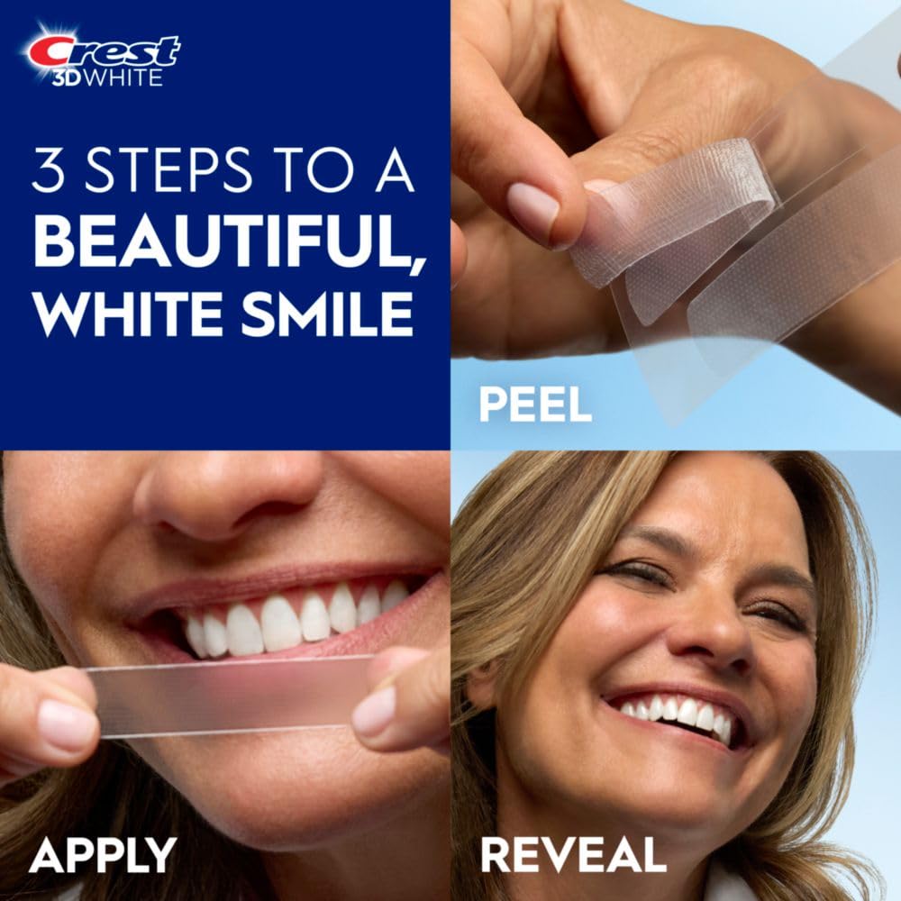 Crest 3D Whitestrips Age Renew – Teeth Whitening Kit, 21 Treatments, Each With 1 Upper/1Lower, 42 Strips – Crest 3Dwhite Teeth Whitening Strips : Health & Household