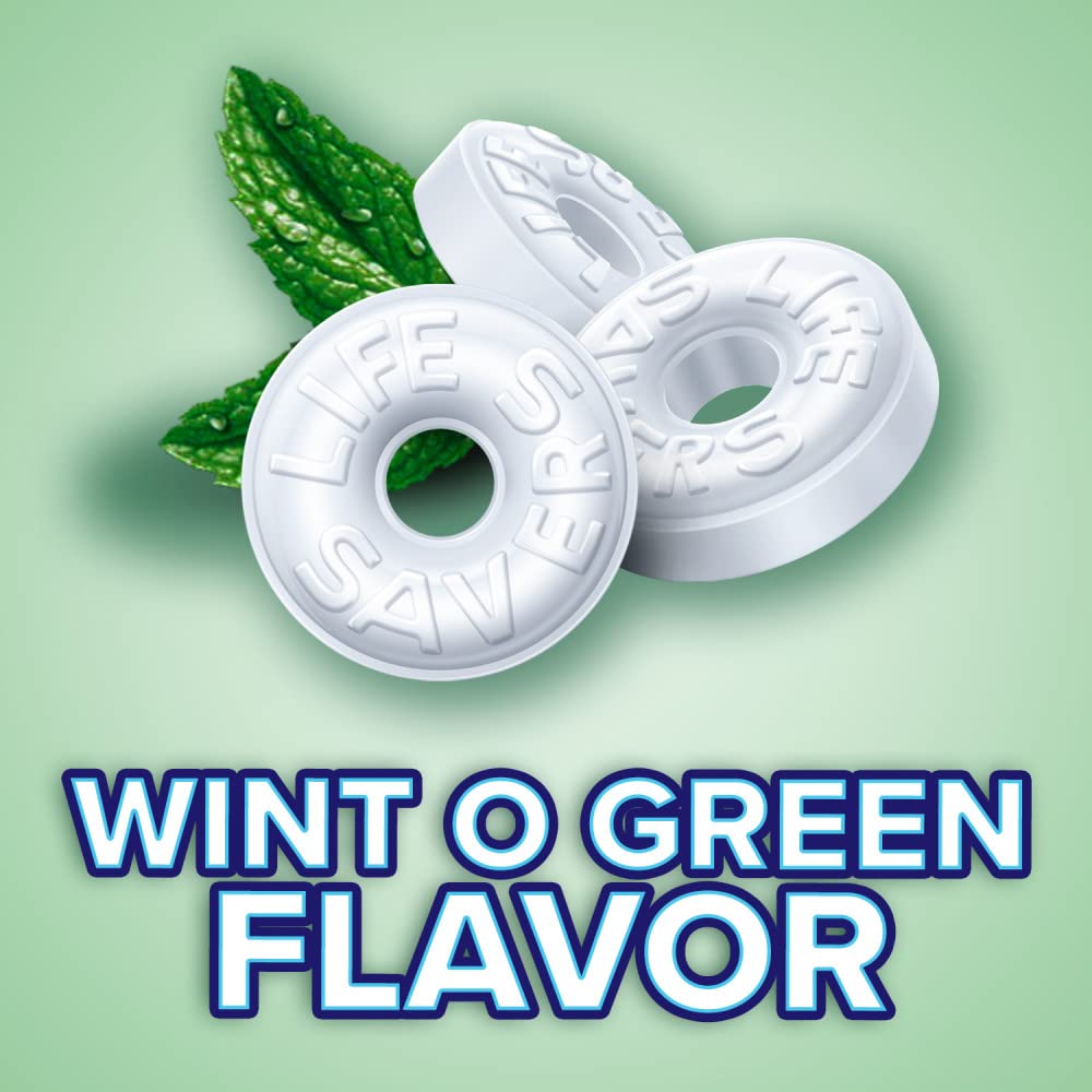 Life Savers Wint-O-Green Flavor Breath Mints Hard Candy, Sharing Size, Life Savers Hard Candy, 13 Oz Bag : Life Savers