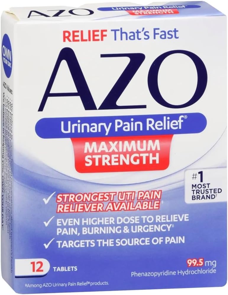 AZO Standard Max Strength 12 Tablets : Everything Else