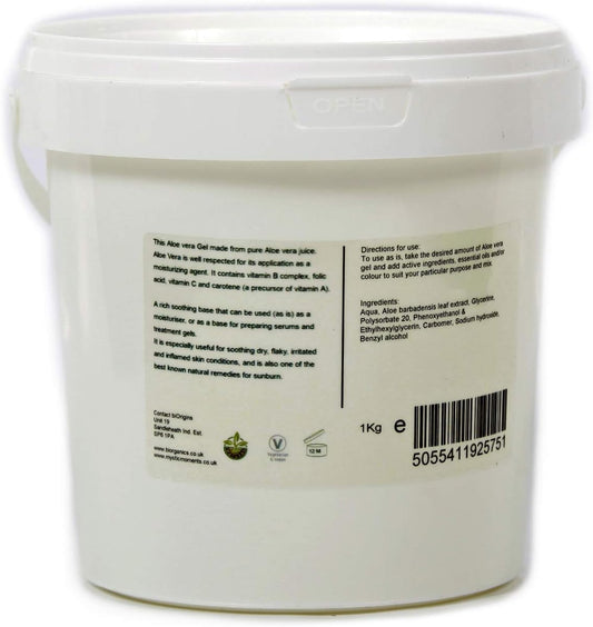 Biorigins Aloe Vera Gel Skincare Base 1Kg : Amazon.co.uk: Beauty