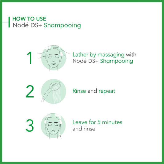 Bioderma Nodé Ds+ Anti Dandruff Shampoo - Shampoo For Severe & Persistent Dandruff, Gently Cleanses & Soothes For Itching Relief, Hair Care For Sensitive Scalps, 125Ml (Pack Of 2)