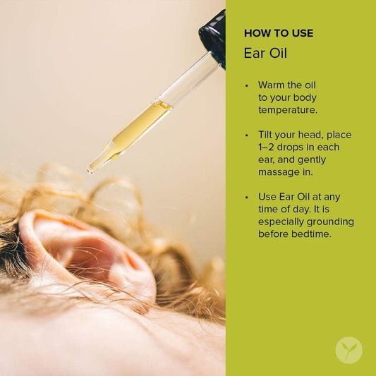Banyan Botanicals Ear Oil – Organic Herbal Drops with Ashwagandha, Bilva & Garlic – Soothing and Comforting for The Ears –  – Non GMO Sustainably Sourced No Sting
