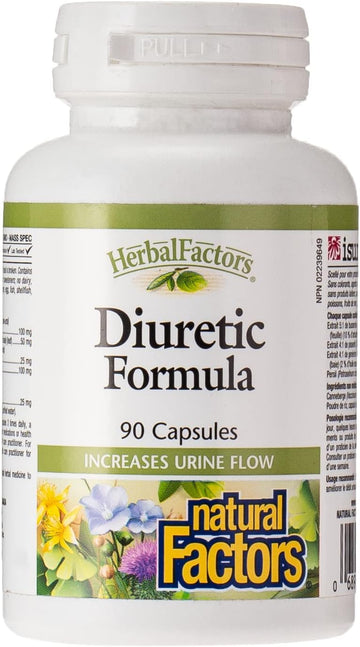 Natural Factors - HerbalFactors Urinary Flow Formula, Supports Urinary Health, 90 Capsules