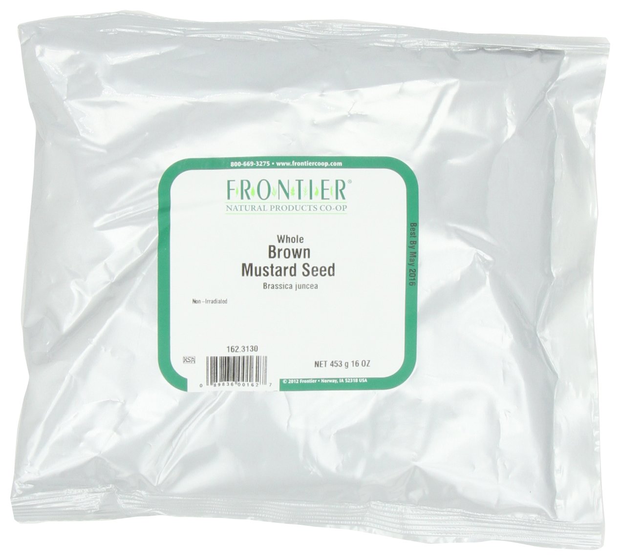 Frontier Mustard Seed, Brown Whole, 16 Ounce Bags (Pack Of 3)