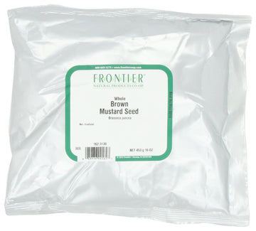 Frontier Mustard Seed, Brown Whole, 16 Ounce Bags (Pack Of 3)