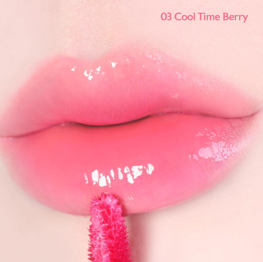 Milktouch Jelly Lip Glow Tint - Hydrating Lip Gloss With Long-Lasting Moisture, Lip Stain, Lightweight, Radiant Shine, Perfect For Daily Use, Valentines Gifts, Korean Lip Oil (03 Cool Time Berry)