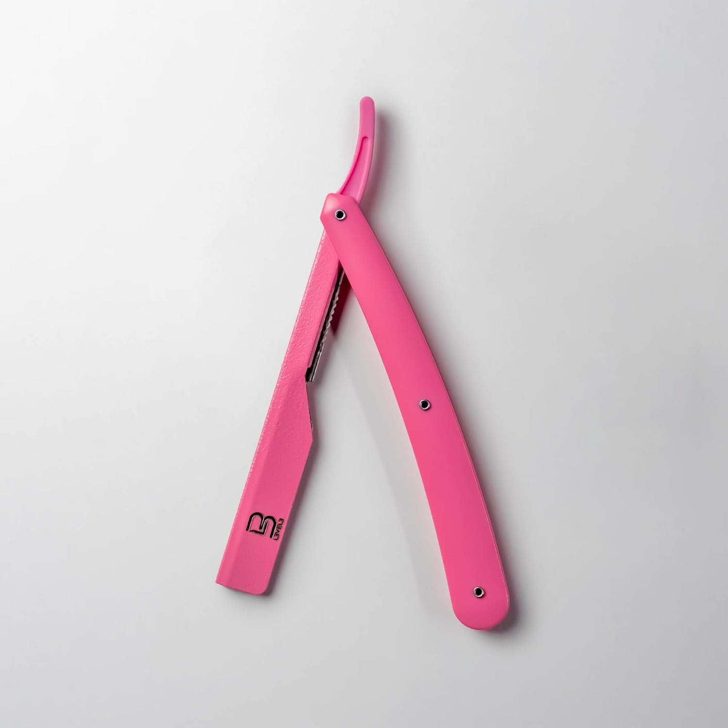 L3 Straight Razor Holder - Excellent Grip And Control - Precision Shaving Control - Level Three Straight Razor Holder (Pink) : Beauty & Personal Care
