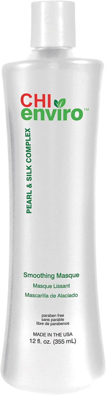 Chi Enviro Smoothing Masque | Superior Silk Hair Mask For Dry Damaged Hair, Frizzy Hair | Anti Frizz | Ads Moisture, Softness & Incredible Shine | Paraben Free, 355 Ml