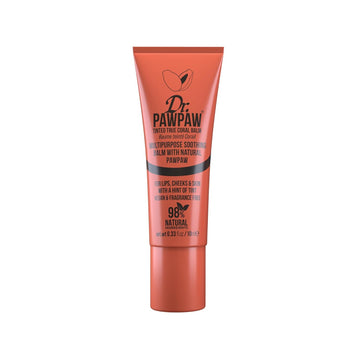 Dr. Pawpaw Multipurpose Soothing Tinted Balm - Lip Balm For Lips, Cheeks, Eyes – Tinted Lip Balm - Lip Moisturizer With Pawpaw - True Coral - 0.33 Oz