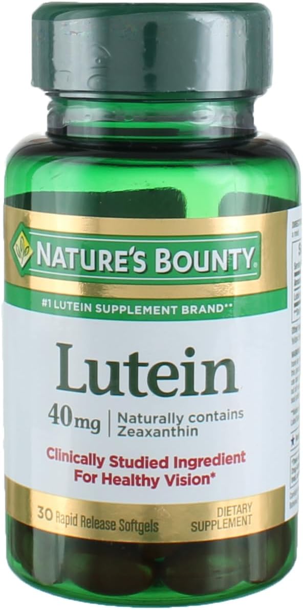 Nature'S Bounty Lutein 40 Mg, 30-Count, Pack Of 4