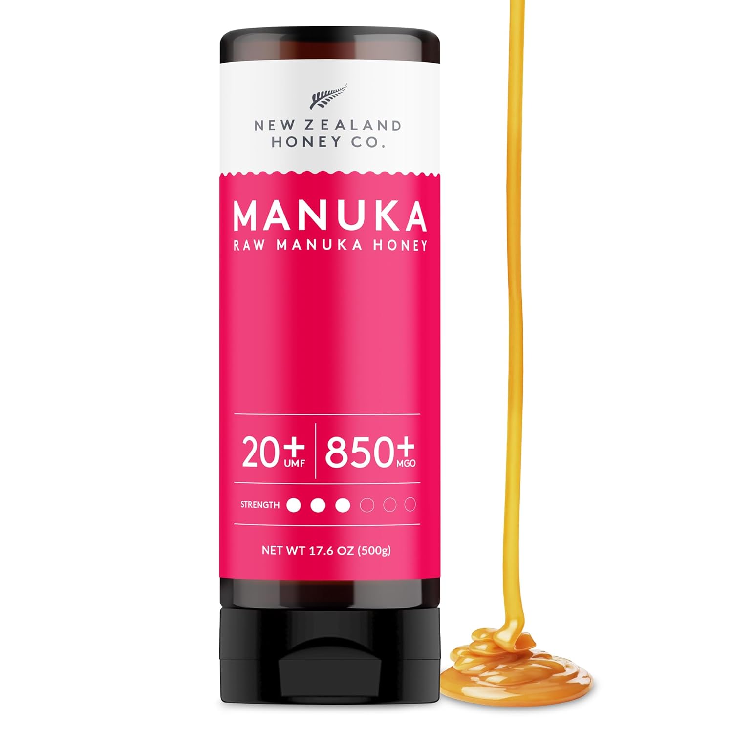 New Zealand Honey Co. Manuka Honey Umf 20+ Squeezy | 500G | 17.6Oz