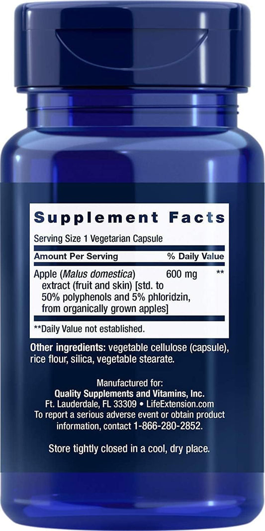 AppleWise Polyphenol Extract 600mg 30 Count (Pack of 2)