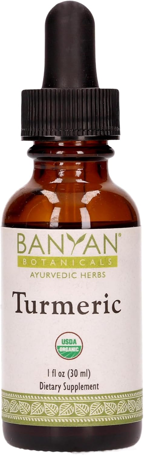 Banyan Botanicals Turmeric Liq Extract, USDA Organic,  - Extra Strength Tincture, Rapid Absorption and Assimilation - Supports Digestion, Overall Health, and Well-Being