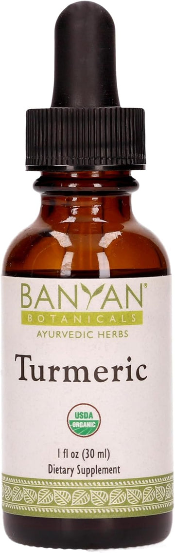 Banyan Botanicals Turmeric Liq Extract, USDA Organic,  - Extra Strength Tincture, Rapid Absorption and Assimilation - Supports Digestion, Overall Health, and Well-Being