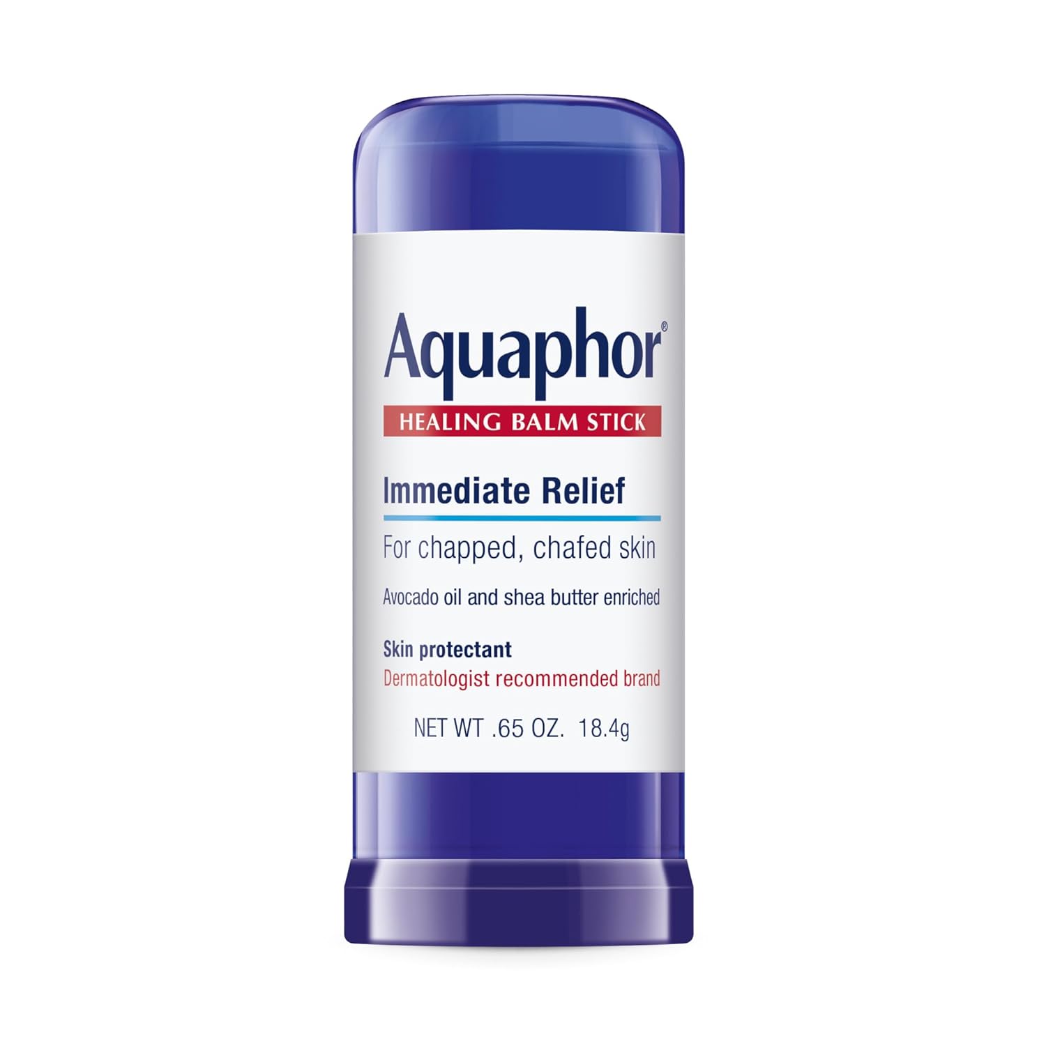 Aquaphor Healing Balm Stick, Skin Protectant With Avocado Oil And Shea Butter, 0.65 Oz Stick