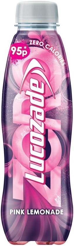 Lucozade Zero Pink Lemonade 12 X 380Ml