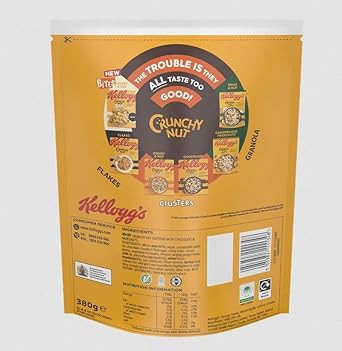 Kellogg's Crunchy Nut Hazelnut & Chocolate Granola Bag, 380g : Amazon.co.uk: Grocery