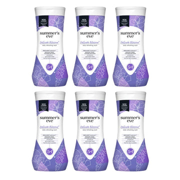 Summer'S Eve Delicate Blossom Daily Refreshing Feminine Wash, Removes Odor, Ph Balanced, 15 Fl Oz. (Pack Of 6)