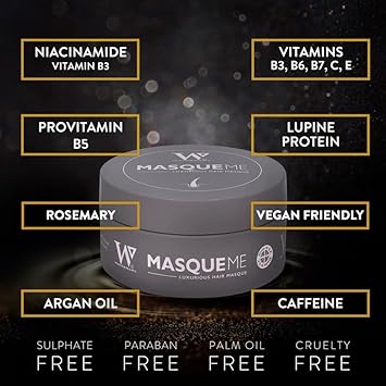 Watermans Masque Me: The Ultimate 8-in-1 Nourishing Hair Booster and Deep Conditioning Treatment for Dry, Damaged Hair and Growth"