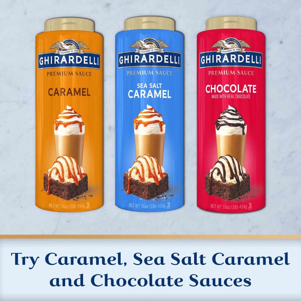 Ghirardelli Premium Chocolate Sauce, 16 Oz Bottle (6 Bottles)