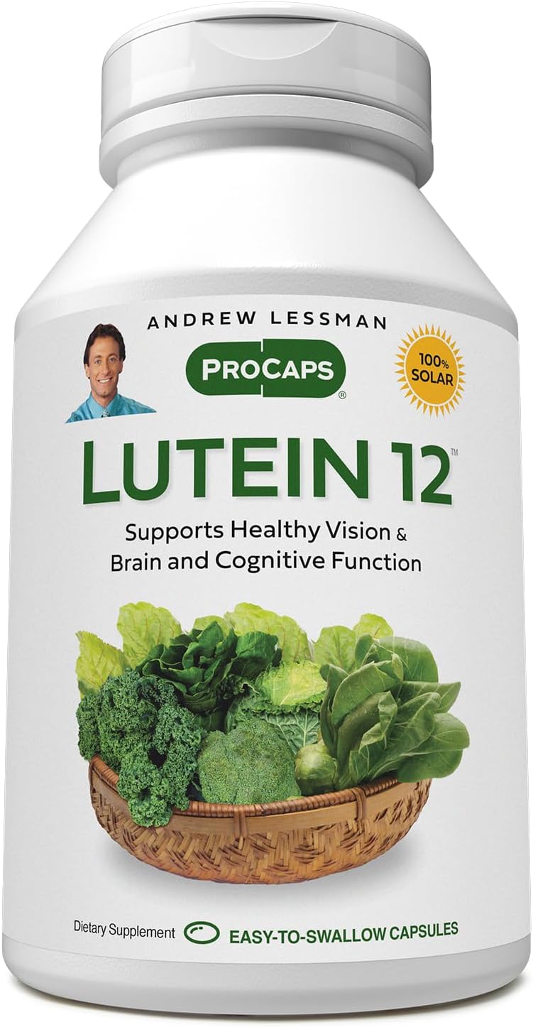 Andrew Lessman Lutein 12 Mg - 180 Softgels - Ultra-High Levels Of Lutein. Powerful Anti-Oxidant Carotenoid. Supports Eye Health And Promotes Healthy Vision And Skin