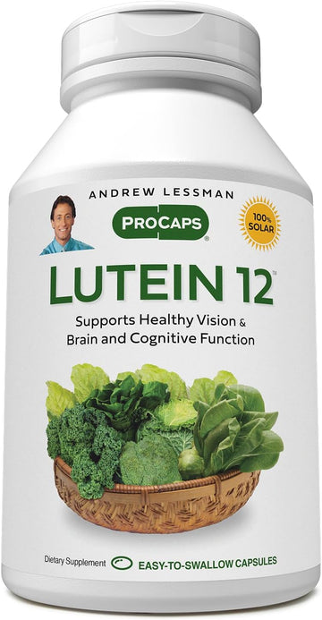 Andrew Lessman Lutein 12 Mg - 180 Softgels - Ultra-High Levels Of Lutein. Powerful Anti-Oxidant Carotenoid. Supports Eye Health And Promotes Healthy Vision And Skin