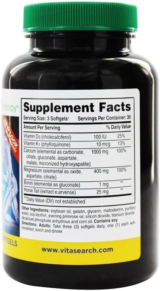 Phyto Therapy, Liquid Calcium Single, 90 Count