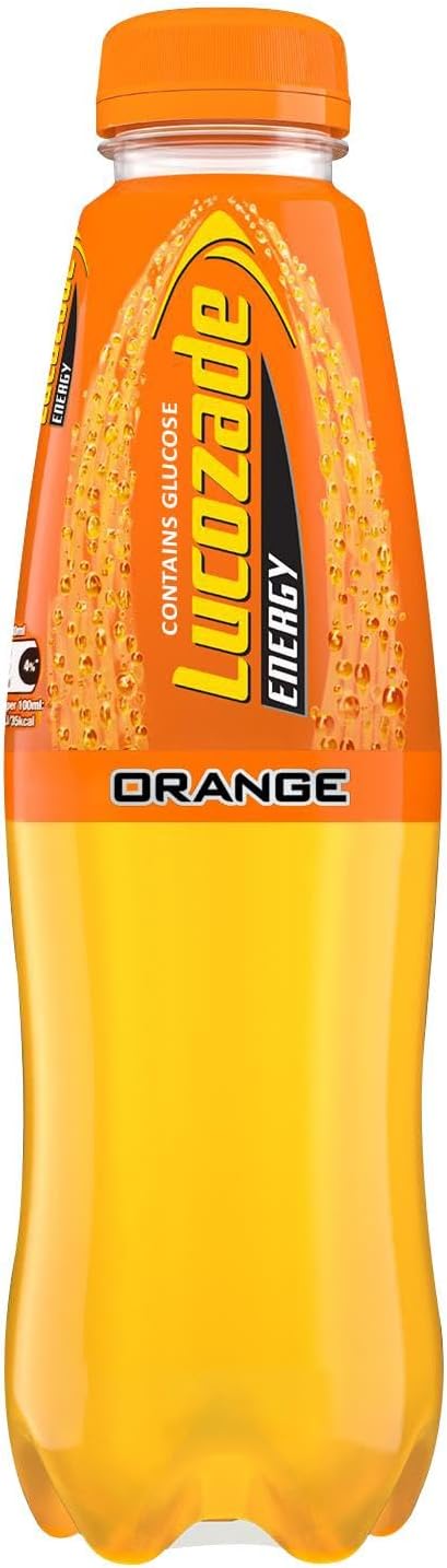 Lucozade Energy Orange Crush Drink 380 Ml (Pack Of 24)