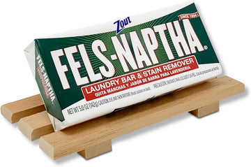 Fels Naptha Laundry Detergent Bar - 5 Ounce Fels Naptha Laundry Bar Soap and Stain Remover Bundle (Craftsman Style) - Get the Ultimate Accessory to your Fels Naptha Soap Bars