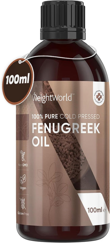 Fenugreek Oil 100Ml - Vegan, Cold Pressed, & Natural Oil - Multipurpose Fenugreek For Men & Women - For Hair, Body, Skin, Beard, Eyebrows & Nails - Premium Quality & Gentle Formula