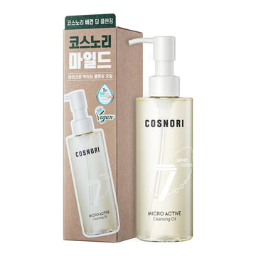 Cosnori Micro Active Cleansing Oil – Korean Vegan Facial Cleansing Oil, Fresh And Light Finish – Gentle Makeup Remover For Face, Hypoallergic, Fermented Oil Complexes, 6.7 Fl.Oz