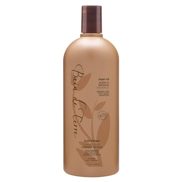 Bain de Terre Sleek & Smooth Smoothing Shampoo/Conditioner | Argan & Monoi Oils | Smooths & Controls Frizzy or Unruly Hair | Paraben Free | Color-Safe