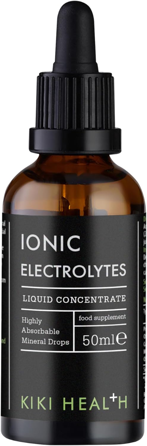 Kiki Health - Ionic Electrolytes Liquid Concentrate - Blend Of 6 Essential Electrolyte Minerals - Chromium For Blood Glucose Levels - 50 Millilitres