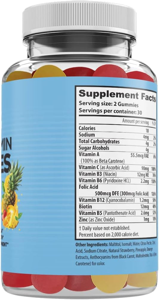 Bariatric Expert Multivitamin Sugar Free Gummies ? Fast-Melting Dietary Supplement for Adults Post Bariatric Surgery, Nutritionist Recommended, 60 Count